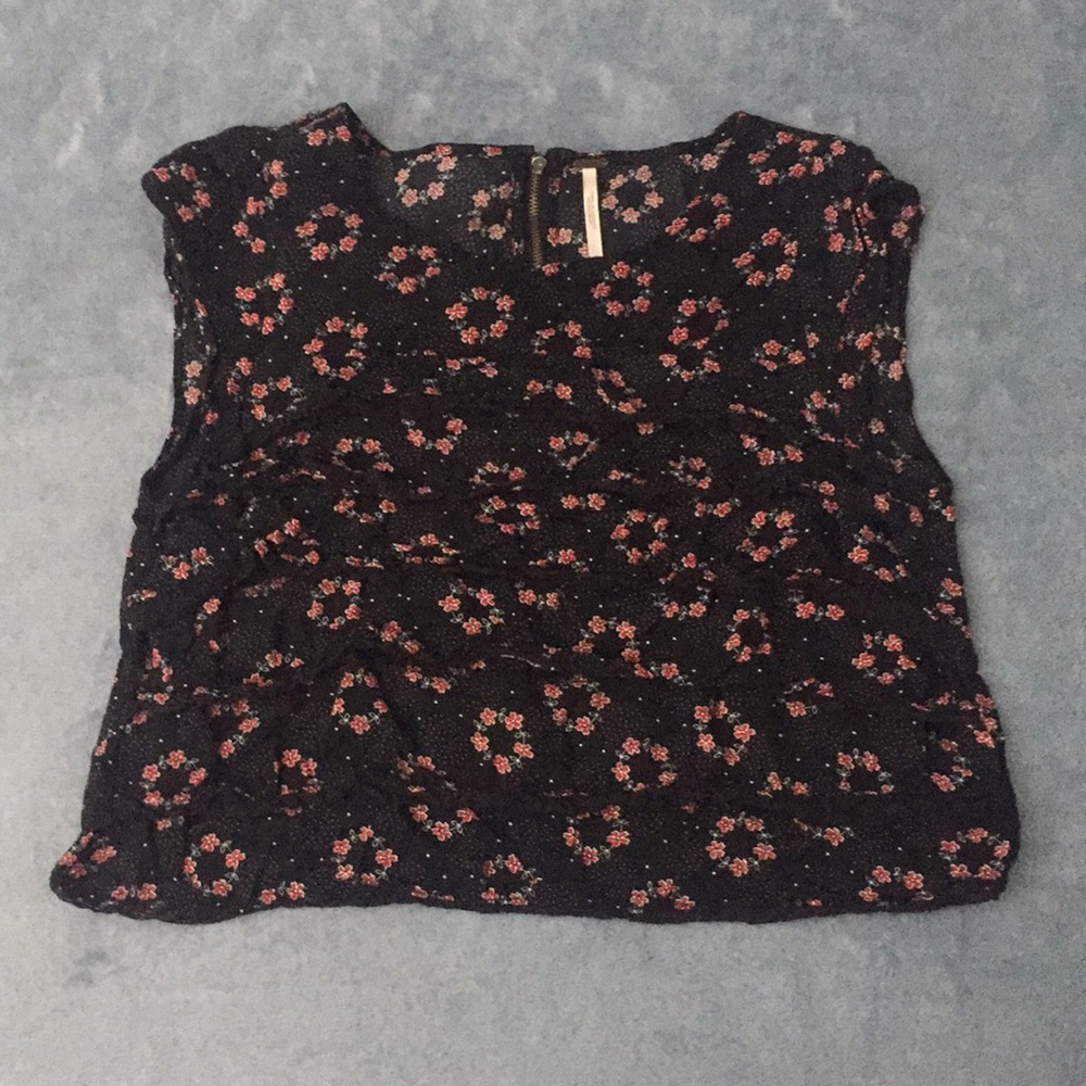 Free People Crop Top T-Shirt XS